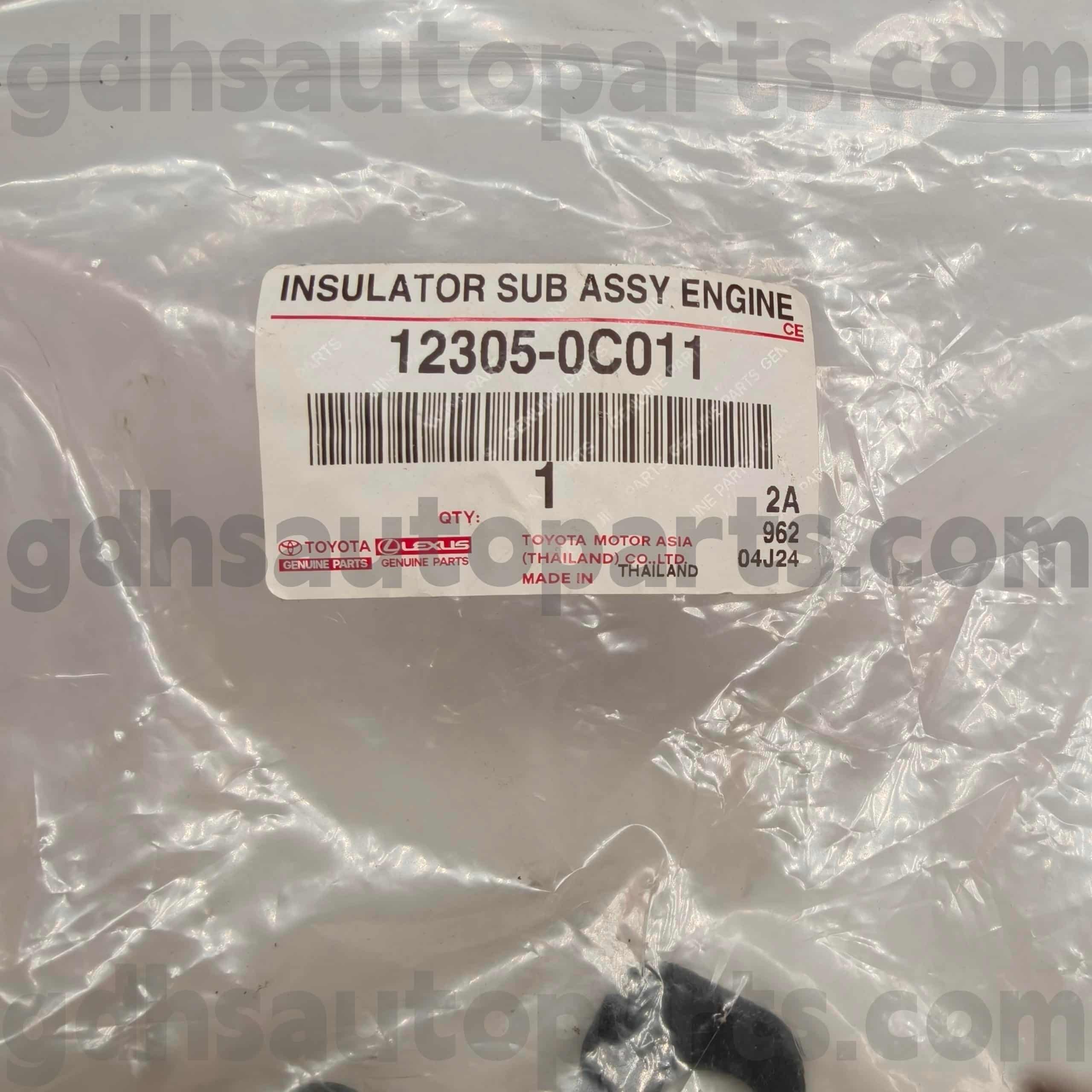 12305-0C011 ٹویوٹا کے حقیقی حصے دائیں انجن ماؤنٹ ہلکس کے لئے ، فارچونر چیسیس نمبر ٹی جی این 51