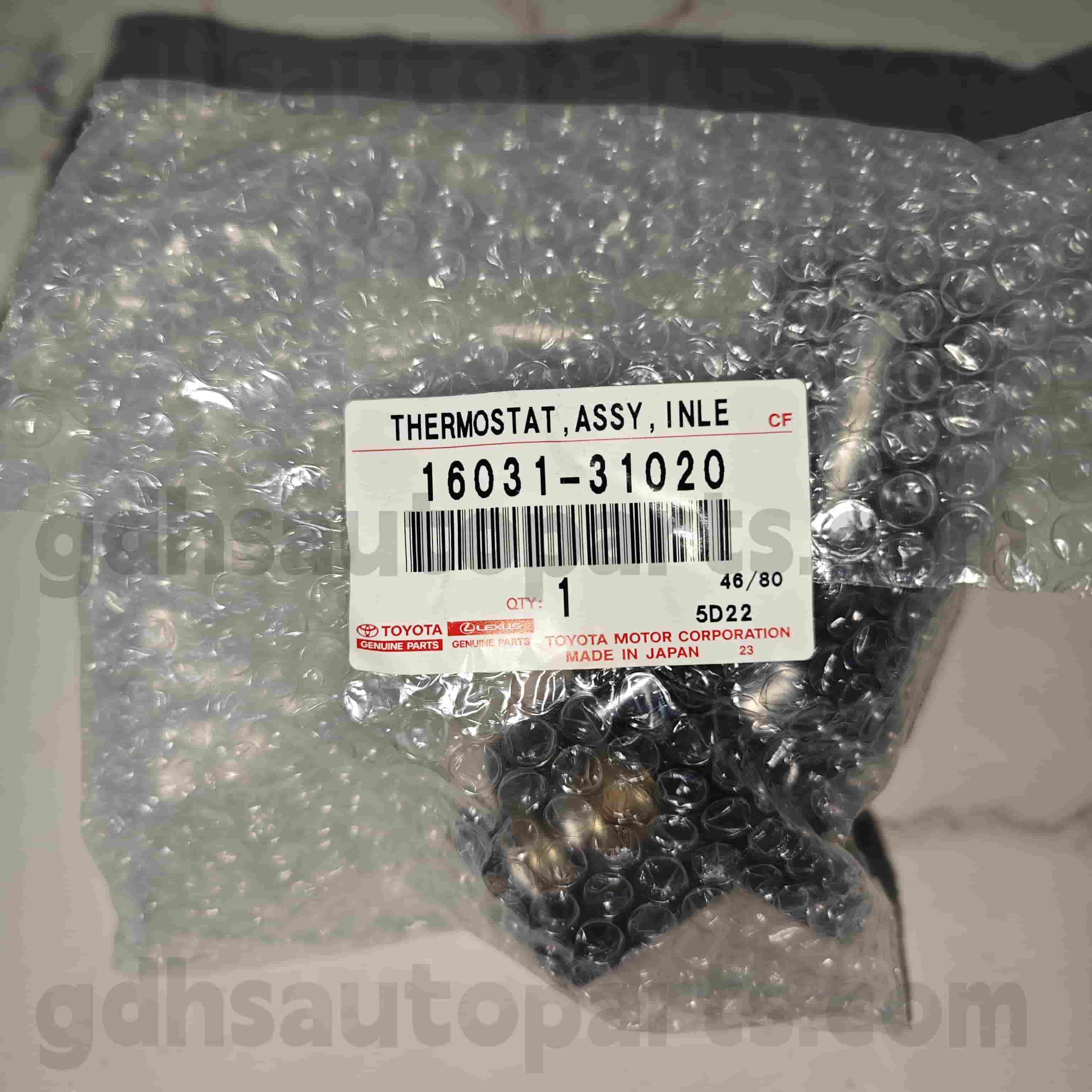 16031-31020 ٹویوٹا حقیقی حصے لیکسس GS30/35/43/460 、 تاج/ہائبرڈ چیسیس نمبر کے لئے تھرماسٹیٹ۔ 3grfe..grs202