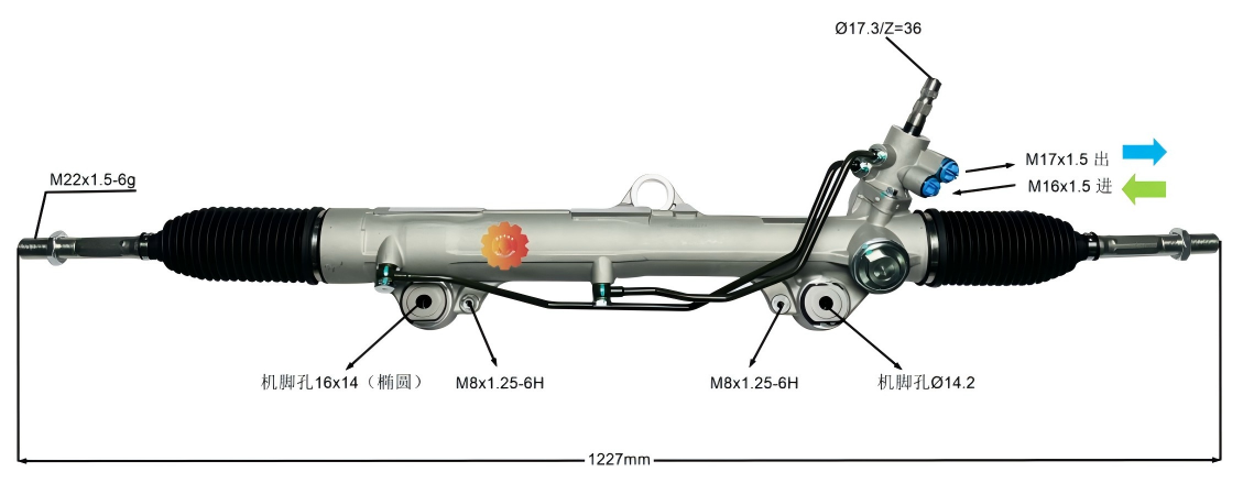 44200-60170 آٹوموٹو اسٹیئرنگ گیئر